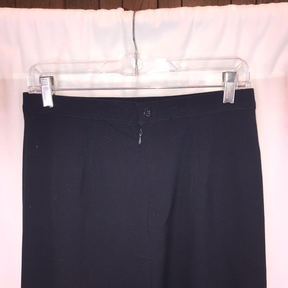 Vintage dark navy midi pencil skirt little stretch - Picture 10 of 11